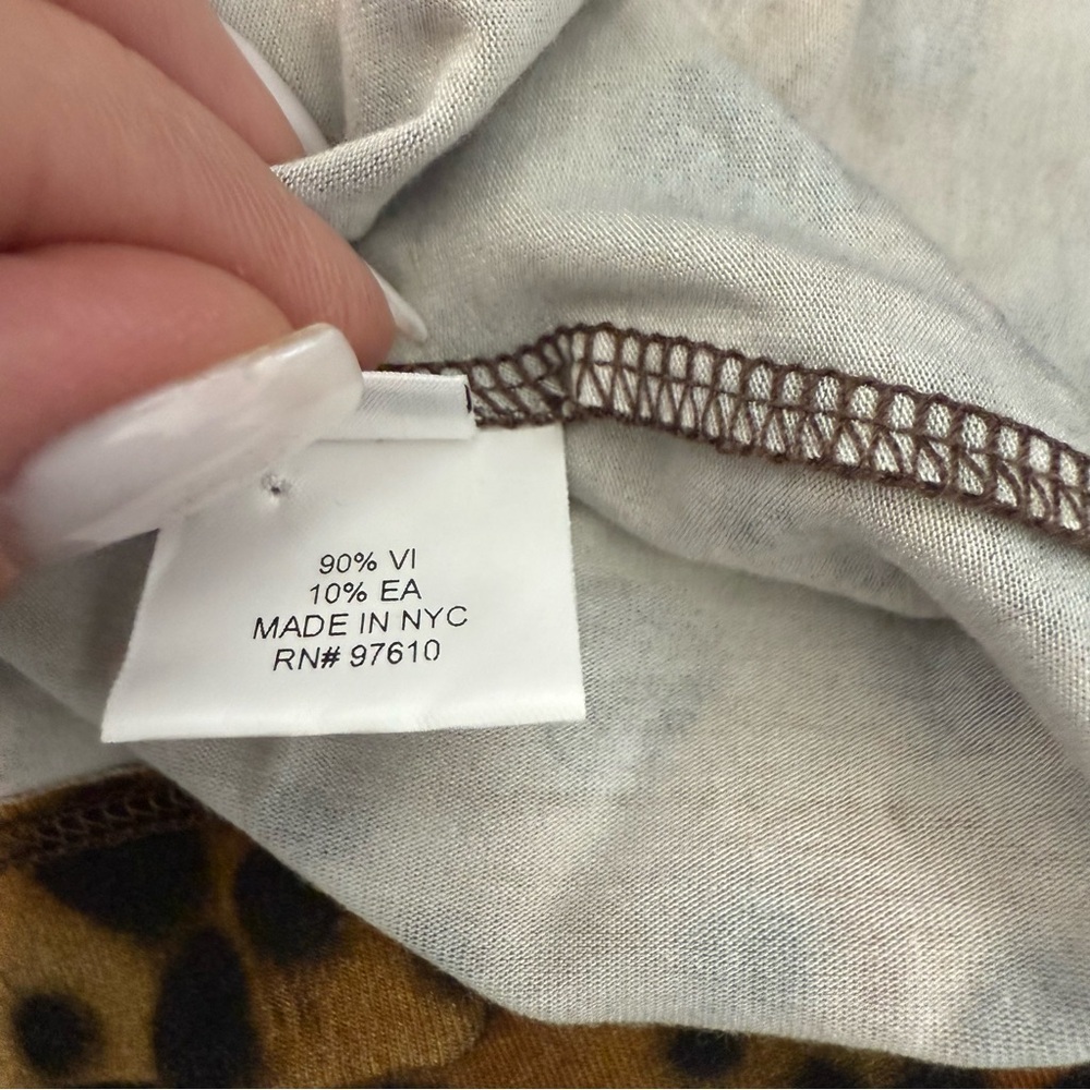 Leggiadro Tan and Brown top with Long Sleeves - Picture 6 of 6